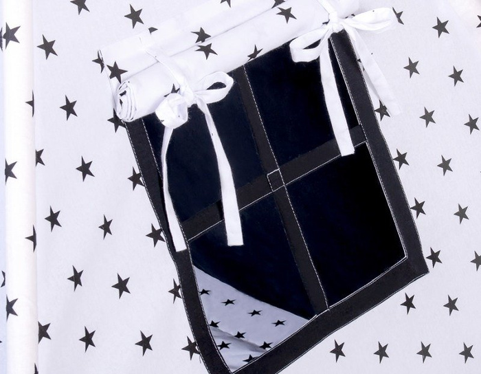 Namiot dla dzieci Tipi biało-czarna kryjówka Zestaw Bobono