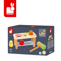 Gra przebijanka z młotkiem drewniana Warzywa Farma Janod