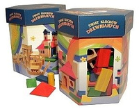 Klocki drewniane, 210 elementów