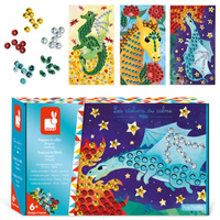 Artystyczny zestaw kreatywny Cekiny Smoki Janod 