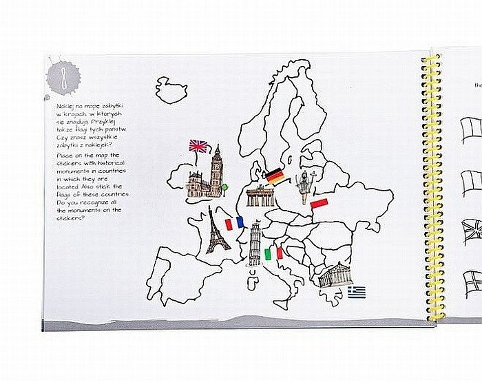 Książka dla dzieci. Przygoda z Europą, Zuzu Toys