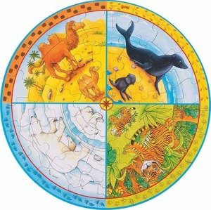 Puzzle tekturowe dla dzieci Ekstremalne środowiska Goki