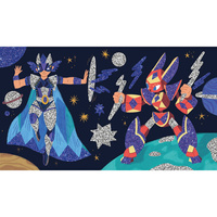 Zestaw kreatywny dla dzieci Brokat Bohaterowie Janod