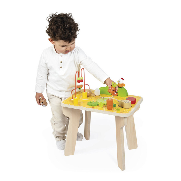 Drewniany stolik edukacyjny Farma Janod