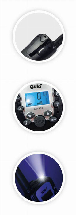 WALKIE-TALKIE zasięg 3 km Buki