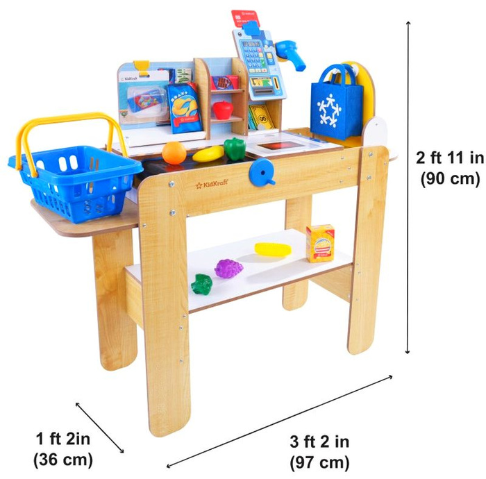 Stanowisko kasa samoobsługowa z drewna dla dzieci KidKraft