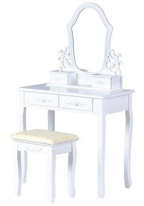 Toaletka dla dziewczynki z krzesłem Biały ogród Goodhome