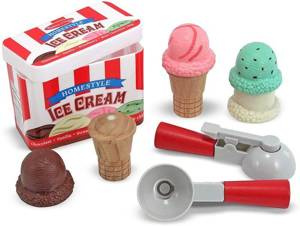 Drewniany zestaw lodów gałkowych Scoop & Stack Melissa & Doug