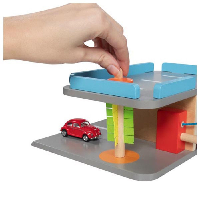 Parking dla autek drewniany dwupoziomowy City Goki