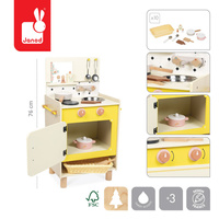 Drewniana kuchnia dla dziecka z 10 akcesoriami Shiny Grandma Janod