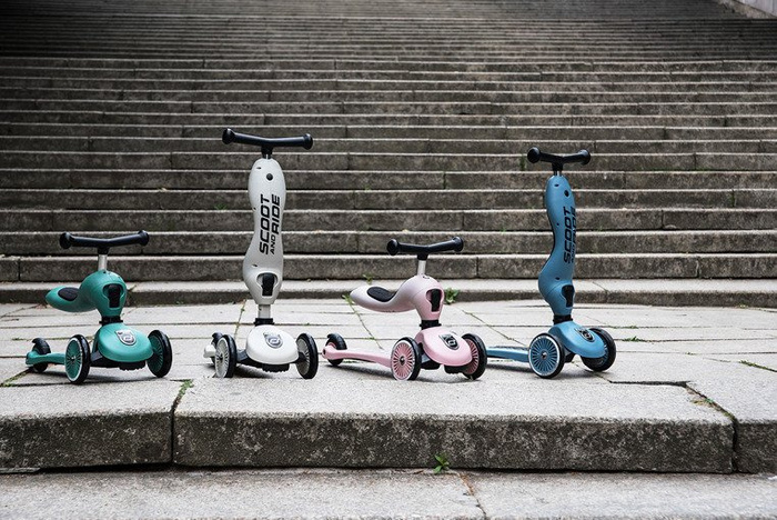 SCOOTANDRIDE Highwaykick1 2w1 Jeździk i hulajnoga 1-5 lat Rose