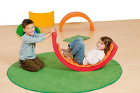 Zestaw materacy z tkaniny w kolorach tęczy Pilch