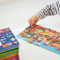 Magnetyczna układanka Na placu budowy Magneti'stories Janod