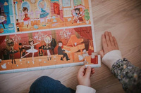 Puzzle w walizce Akademia tańca 100 elementów 6+ Janod