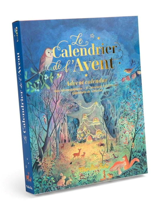 Kalendarz adwentowy z bajkami projektorem La Grande Famille Moulin Roty