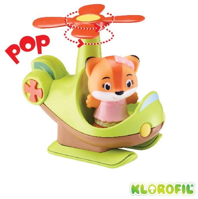 Helikopter kwiatek ruchome śmigła Klorofil