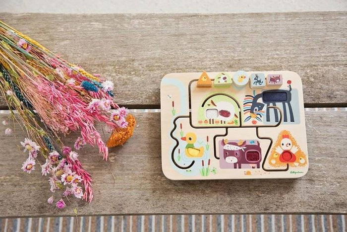 Tablica manipulacyjna dla najmłodszych Farma Lilliputiens