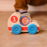 Drewniane samochody wyścigowe GO Tots Melissa and Doug