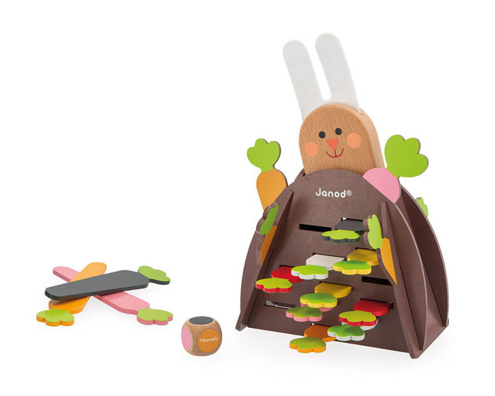 Gra strategiczna drewniana 2-4 os. Magiczna Marchewka Janod