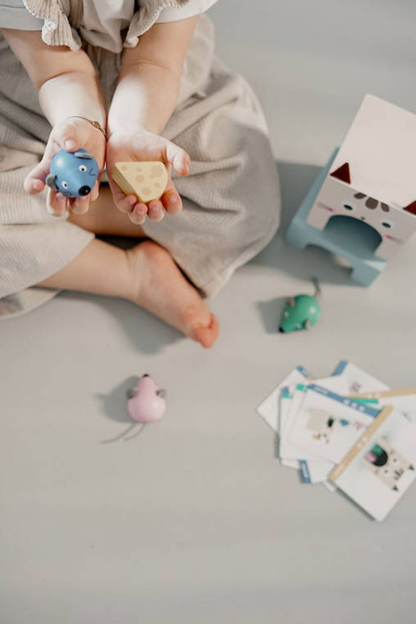 Układanka Orientacja w przestrzeni Kot i mysz Janod