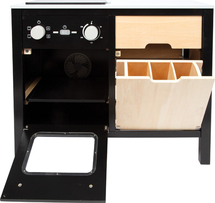 Drewniana kuchnia z wyspą kuchenną do zabawy dla dzieci Small Foot