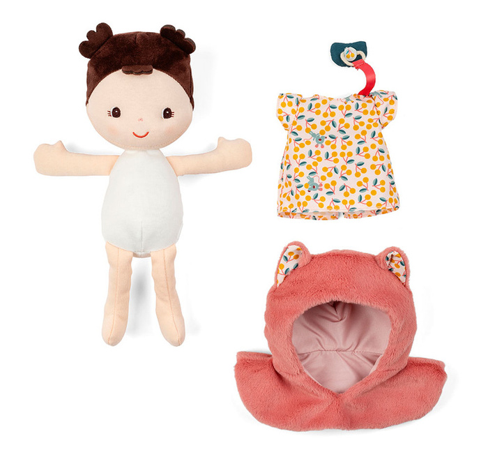 Lalka Jeanne w nosidełku 24 cm Dzidziuś z akcesoriami Lilliputiens