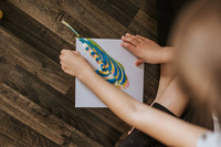 Zestaw kreatywny dla dzieci Malowanie łańcuszkiem Kwiaty I love creativity Janod 