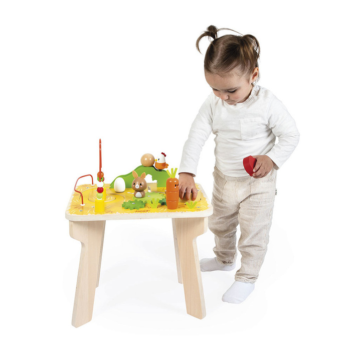 Drewniany stolik edukacyjny Farma Janod