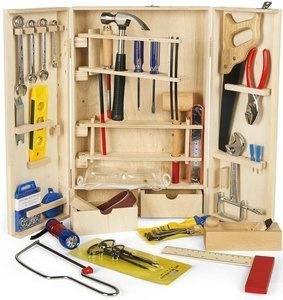 Mały majsterkowicz. Walizka z narzędziami, ponad 50 narzędzi dla dzieci