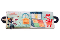 Materiałowa edukacyjna książeczka z mini przytulanką Osiołek Ignace Lilliputiens