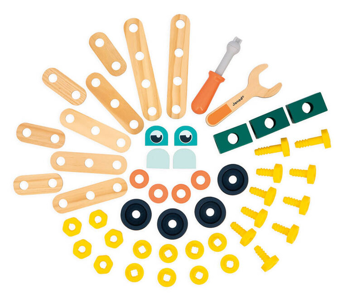 Drewniany zestaw konstruktorski Brico'kids 50 el. Janod