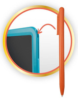 Tablet kreatywny rysowanie i zabawa niebieski XL Buki