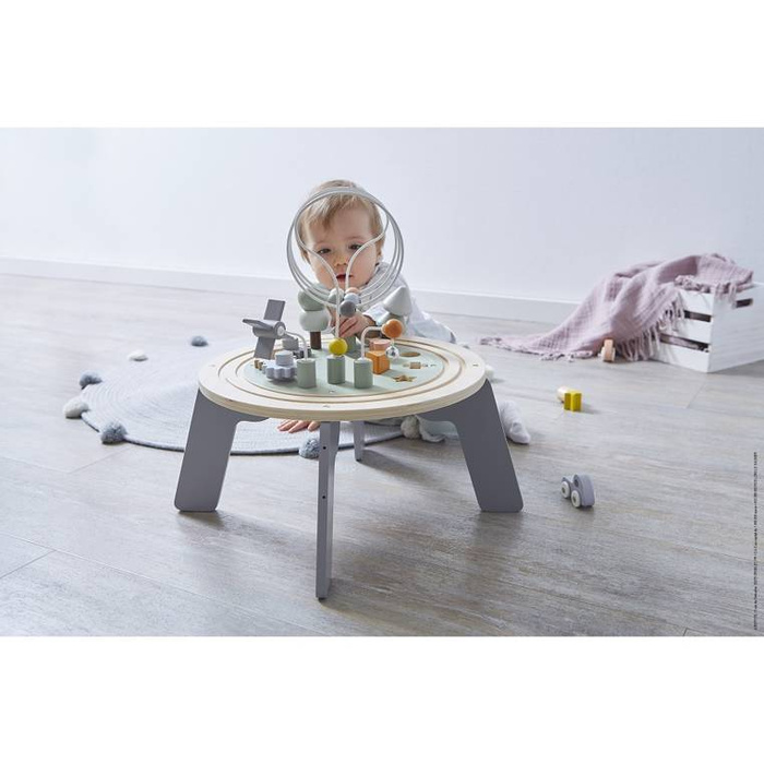 Wielofunkcyjny stolik edukacyjny drewniany z regulacją wysokości Sweet Cocoon Janod