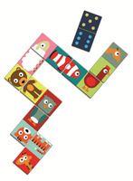 Tekturowe domino Dopasuj zwierzaki Djeco