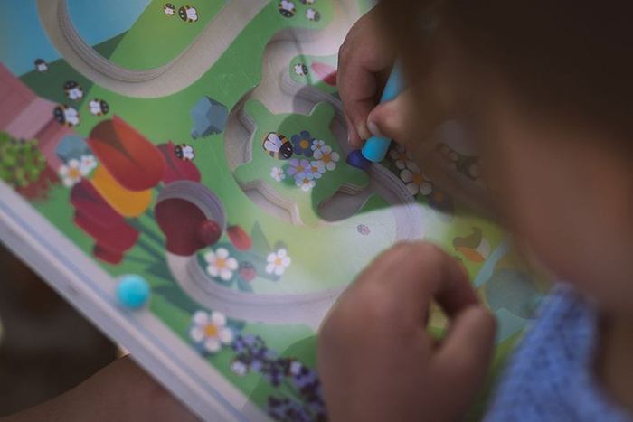 Magnetyczny labirynt dla dzieci Łąka Janod