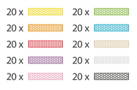 Klocki dla dzieci kolorowy Fun Box Bioblo 200 elementów