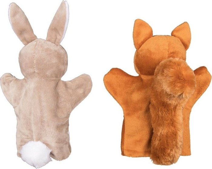 Miękkie pacynki na rękę Trójka zwierzaków Goki