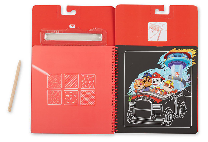 Wydrapywanka zdrapywanka z książką Psi Patrol Scratch Art Pad – Marshall Melissa and Doug