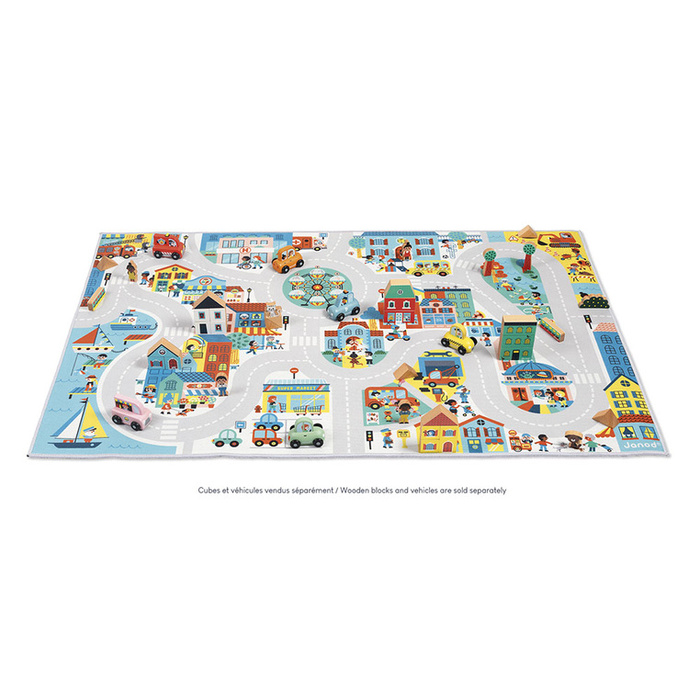Miękka mata do zabawy z drogą Miasto Cross Roads Janod