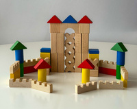 Drewniane klocki 150 elementów Mumbee