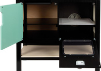 Czarna kuchnia z drewna dla dzieci industrialna Small Foot