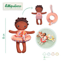 Kąpielowa zabawka laleczka z kółkiem Lena Lilliputiens