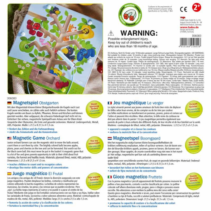 Gra dla dzieci Labirynt magnetyczny W ogrodzie Haba