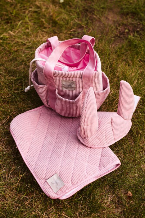 Torba na akcesoria do Hobby Horse Astrup sztruksowa różowa