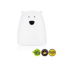 Miś Mały Lampka Silikonowa Biała Rabbit & Friends 