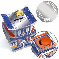 Skarbonka drewniana dla dzieci Robot Djeco 