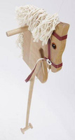 Koń na kiju z kółeczkami drewniany Hobby Horse Mumbee