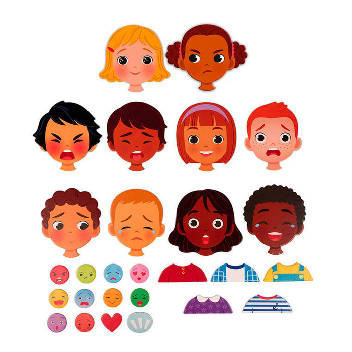 Magnetyczna układanka Emocje, Janod