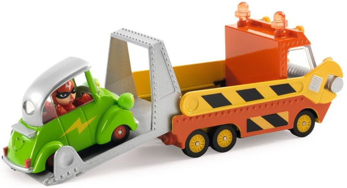 Laweta holownicza z opuszczaną klapą Crazy Truck Djeco