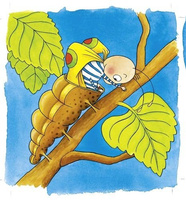 Układanka drewniana, warstwowa. Motyl, Goki